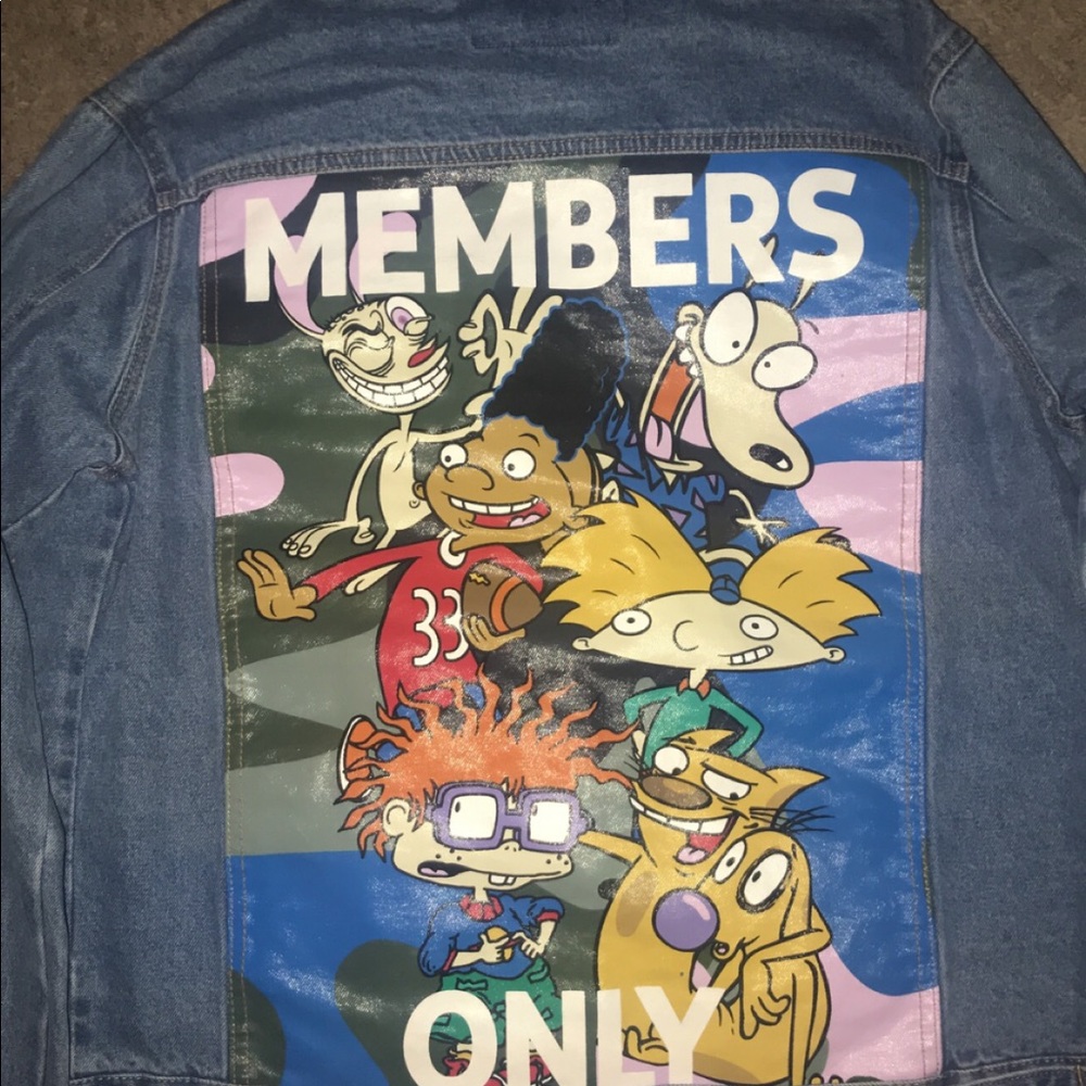Members Only x Nickelodeon Denim Jacket
